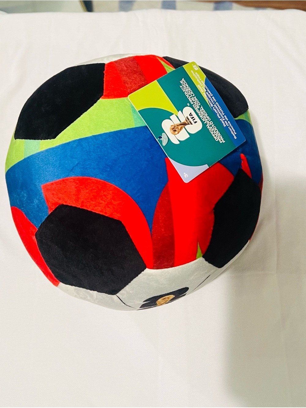 Plush Soccer Ball Toy in Multicolor - FIFA World Cup 2026